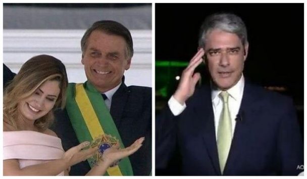 No 'Jornal Nacional', gesto de continência de William Bonner chama atenção - Foto/Divulgação