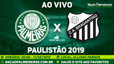 Palmeiras x Bragantino ao vivo - Foto/Divulgação
