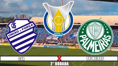 CSA x Palmeiras ao vivo - Foto/Divulgação