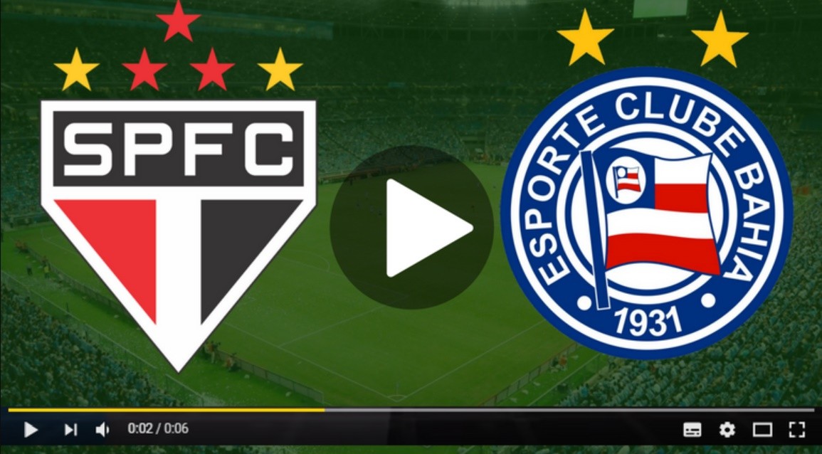 São Paulo x Bahia ao vivo - Foto/Divulgação