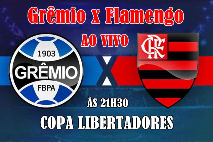 Futebol ao vivo: Grêmio x Flamengo ao vivo online pela Libertadores. Foto/Divulgação