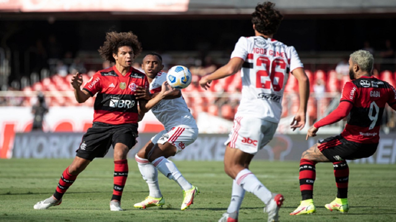 São Paulo x Flamengo goleada de 4 x 0 coloca time rumo ao rebaixamento - Reprodução